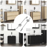 vidaXL Strut de gaz 2 pcs Argintiu 190 mm Fier 864624