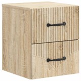 vidaXL Dulap de noapte suspendat Stejar Sonoma 34,5 x 33 x 40 cm 898979