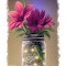 Sticker decorativ, Vaza de flori, Roz, 70 cm, 9221ST