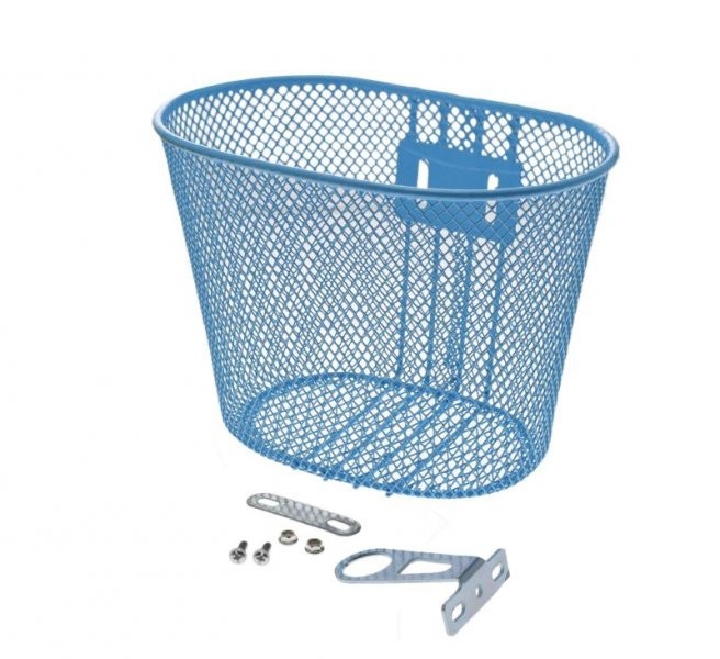 Cos fata biciclete copii, culoare albastru, 25x17x15 cm Cod:AWR1964BL
