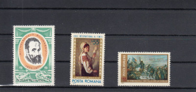 ROMANIA 1975 LP 873 LP 874 LP 875 MNH foto