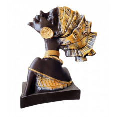 Statueta decorativa, Africa, Auriu, 29 cm, DVUG03