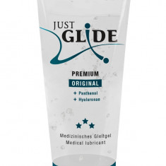 Lubrifiant Just Glide Premium Original, cu panthenol si acid hialuronic, 200ml