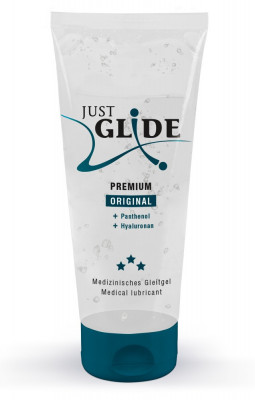 Lubrifiant Just Glide Premium Original, cu panthenol si acid hialuronic, 200ml foto
