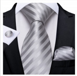 Set cravata + batista + butoni - matase - model 149