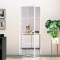 vidaXL Ușă de interior alb 83x201,5 cm sticlă securiz. / aluminiu slim 153671