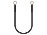 Cablu cu terminale crimpate QOLTEC, 0,2m, negru, M8, inelar