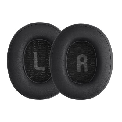 Set 2 Perne de urechi pentru casti JBL Tune 700BT/Tune 700BTNC/Tune 750BT, Kwmobile, Negru, Piele ecologica, 59040.01 foto