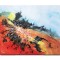 Tablou abstract pictat manual, Fantezie in abstract 21, 60x50cm ulei pe panza in relief efect 3D, gata de agatat pe perete