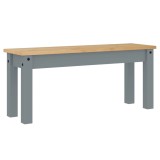 Cumpara ieftin Bancheta de bucatarie Panama, gri, 105x30x45 cm, lemn masiv pin