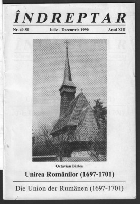 Biserica Romana unita:Octavian Barlea, UNIREA ROMANILOR, Munchen,1990 foto