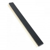 Bareta pini 2.54mm in unghi drept FEMALE / 1x40 pin header Arduino (b.208)