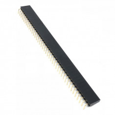 Bareta pini 2.54mm in unghi drept FEMALE / 1x40 pin header Arduino (b.208)