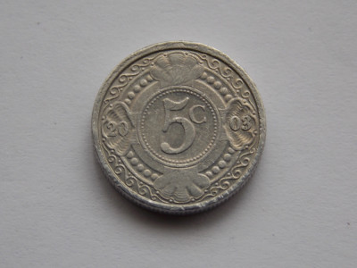 5 CENTS 2003 ANTILELE OLANDEZE foto