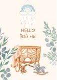 Felicitare botez - Hello, little one | Mink