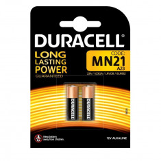 Set 2 baterii 23A, MN21, Duracell, 12V, alcaline, in blister