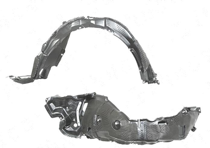 Carenaj aripa interioara, aparatori noroi Lexus Is (Xe2), 11.2005-03.2009, fata, Stanga, polipropilena + polietilena; cu spuma antizgomot