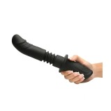 Vibrator Power Thrust, 3 Moduri Impingere, 10 Moduri Vibratii, Silicon, USB, Negru, 28.4 cm
