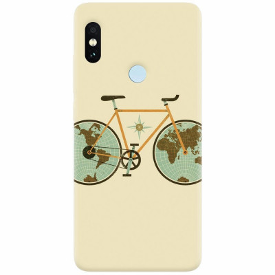 Husa silicon pentru Xiaomi Mi 8 SE, Retro Bicycle Illustration foto