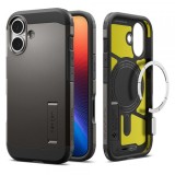 Husa MagSafe pentru Apple iPhone 17, Spigen, Tough Armor T, Gri