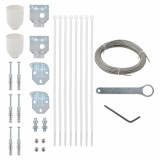 Set de accesorii pentru paravan de balcon, 29 piese GartenMobel Dekor, vidaXL