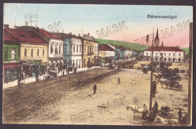 4883 - SIGHET, Maramures, Market, Romania - old postcard - unused foto