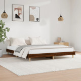 VidaXL Cadru de pat, stejar maro, 180x200 cm, lemn prelucrat