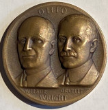 MEDALIE DE BRONZ FRATII WRIGHT/,,GREETINGS FROM DAYTON BIRTHPLACE OF AVIATION&quot;
