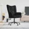 Gossi scaun de relaxare, negru, catifea