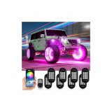 Cumpara ieftin Kit Lumini submasina Bluetooth RGB ROCK LIGHT 8 module 12V