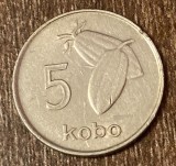 C50 - Moneda foarte veche - Nigeria - 5 kobo - 1974