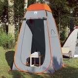 Cort de intimitate pop-up, gri și portocaliu, impermeabil