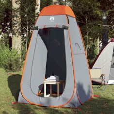Cort de intimitate pop-up, gri și portocaliu, impermeabil