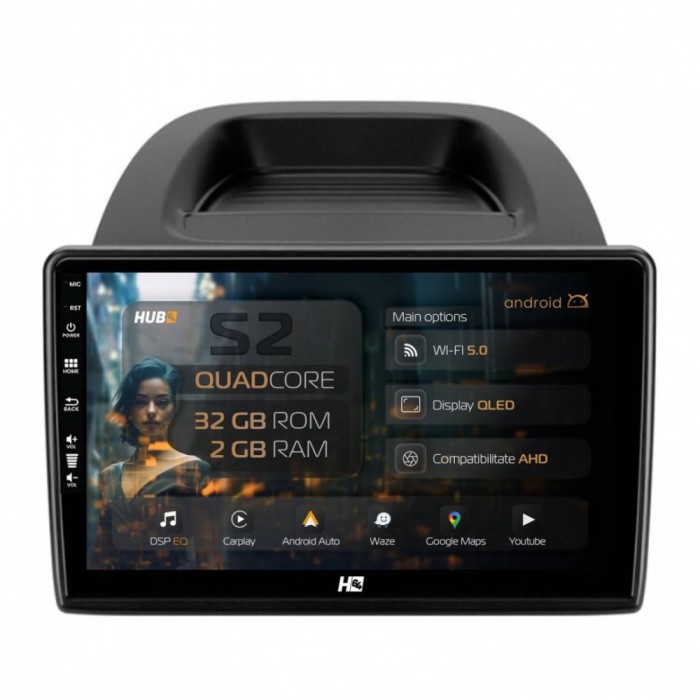 Navigatie Ford EcoSport (2017- Prezent) 2GB RAM Android 13 GPS Wi-FI Carplay Android Auto USB Bluetooth Radio Waze Touchscreen 9 inch