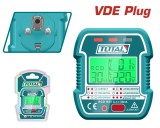 Stecher tester prize VDE TOTAL cu ecran LCD si functie test RCD