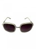 Ochelari de soare dama, UV400, Alb, Plastic, Violet, Oem