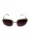 Ochelari de soare dama, UV400, Alb, Plastic, Violet, Oem