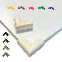 Protectie Colturi Pentru Mobila, din Spuma, Set 4 buc, crem