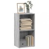 Biblioteca Gossi Gri Sonoma 40x30x77 cm Lemn Prelucrat Rafturi Depozitare Living Birou