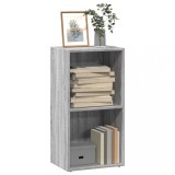 Biblioteca Gossi Gri Sonoma 40x30x77 cm Lemn Prelucrat Rafturi Depozitare Living Birou