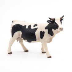Papo Figurina Vacuta Cu Blana Alba Si Neagra