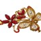 Clama de par in forma de Fluture, Vintage, 13 cm, Rosu, 73BJ