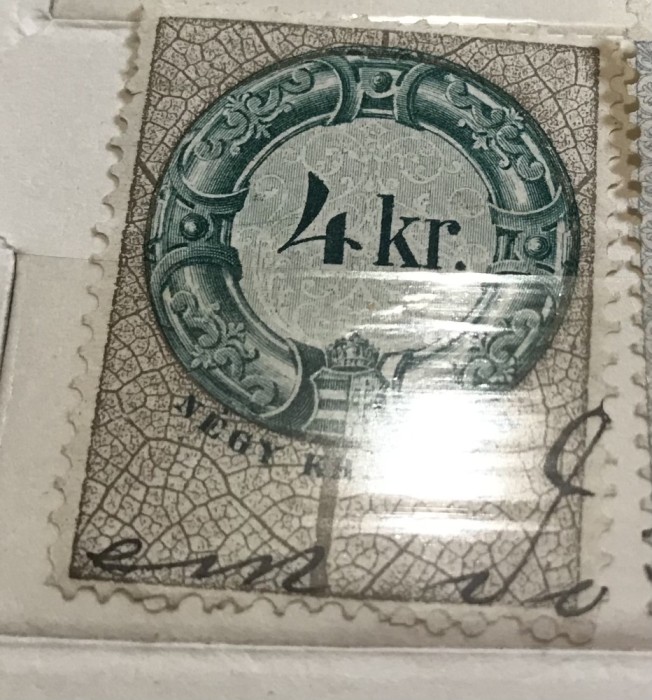 Timbre Austroungaria 1898 4 Koroane