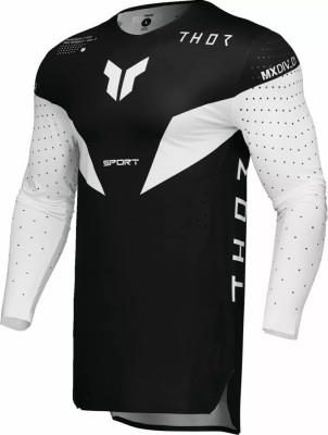 Tricou Thor SportMode Strike, culoare negru/alb, marime L Cod Produs: MX_NEW 29108102PE foto