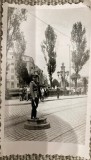Anii 50 Foto Politist / Militian circulatie in Bucuresti / uniforma, comunism
