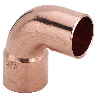 Cot cupru, interior-exterior, D 22 mm, 90 grade, Viega 5092 foto