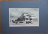 Litografie Auguste Raffet (1804-1860), Biserica Sf. Gheorghe, Bucuresti, din lucrarea lui Demidoff: Calatorie in Rusia si Crimeea prin Valahia, 1840, Istorice, Grisaille, Realism