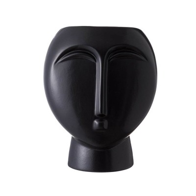 Vaza decorativa din ceramica, Model Fata, 17x21.6 cm, ATU-087304 foto