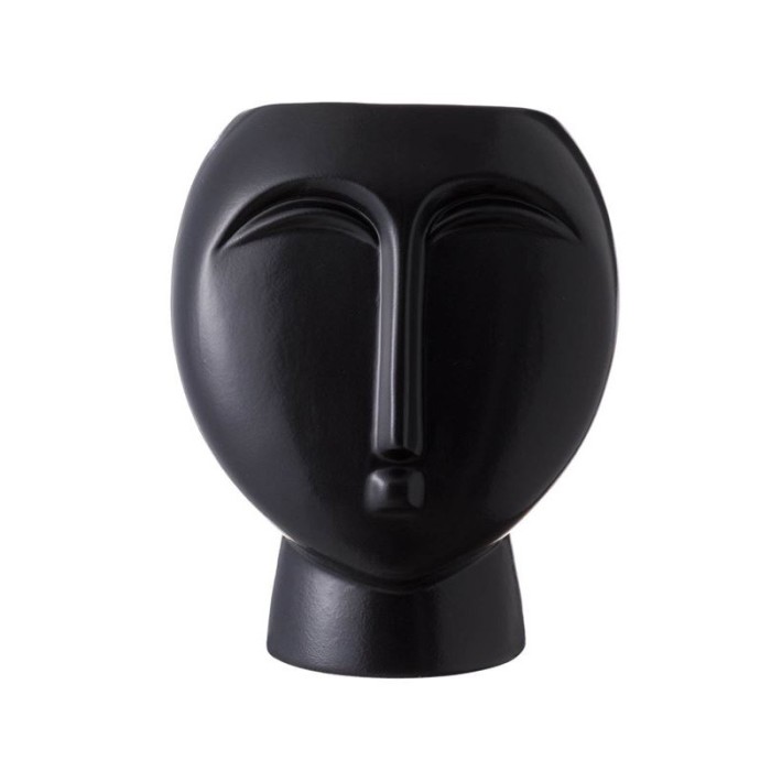 Vaza decorativa din ceramica, Model Fata, 17x21.6 cm, ATU-087304