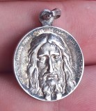 (8) PANDATIV DIN ARGINT RELIGIOS, SFANTA FATA LA LUI IISUS HRISTOS, MARCAJ ARGINT 800, VINTAGE